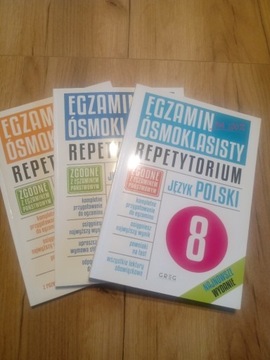 Egzamin Ósmoklasisty repetytorium 3 książki 