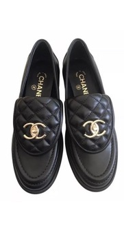 CHANEL buty, loafersy, mokasyny, 40 