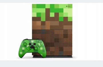 Konsola Xbox One S edition Minecraft kinect 2 pady