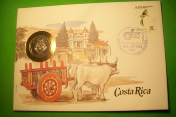 Koperta Numizmatyczna Costa Rica 5 colones 1983 r