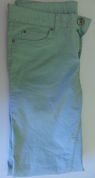 Spodnie damskie Esmara Slim Fit zielone rozmiar 38