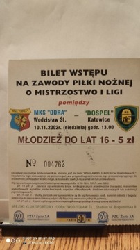 Odra Wodzisław - GKS Katowice (Dospel) 2002