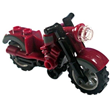 LEGO 85983pb02 MOTOR motocykl ciemny czerwony 