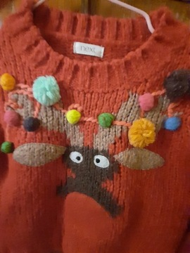 Sweterek sweter świąteczny rozmiar 86 NEXT