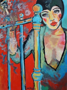 obraz olejny pop art popart Liza Minnelli cabaret