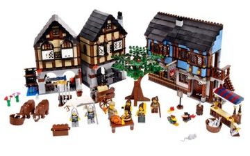 Lego Castle 10193 Medieval Market Village UŻYWANE