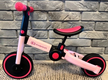 Rower trójkołowy Kinderkraft 4TRIKE Różowy