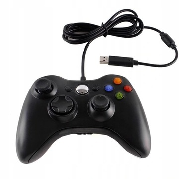 Pad przewodowy do konsoli Microsoft Xbox 360 czarn
