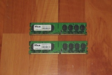 Komplet pamięci DDR2 2GB (2x 1GB) VRAM 800MHz