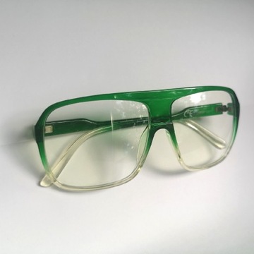 Zielone cieniowane oprawki okularów pilotki zero