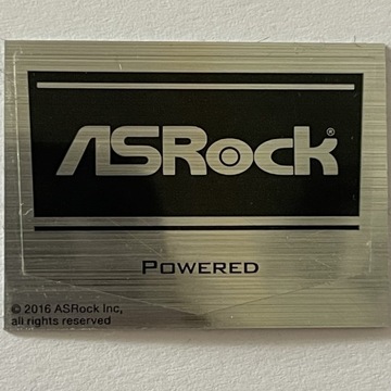 Naklejka ASRock Powered