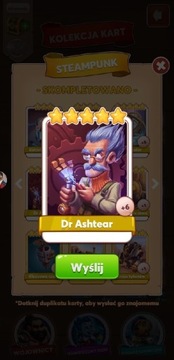 DR ASHTEAR COIN MASTER KARTA