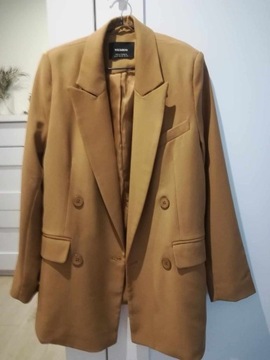 Dluga marynarka camel camelowa xs 34 pull&bear 