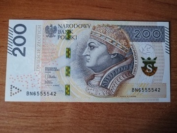 Banknot 200 zł seria BN