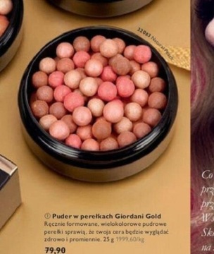 Puder w perełkach giordani gold Natural Peach