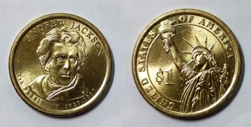 USA, 1 dollar 2008, Andrew Jackson