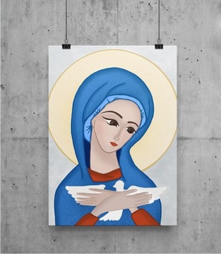 Plakat religijny, Maryja Pneumatofora, na prezent 
