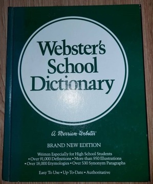 Webster's School Dictionary a Merriam-Webster