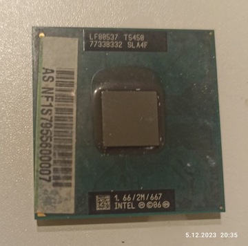 Procesor Intel Core 2 Duo T5450 SLA4F 1.66GHz-tani