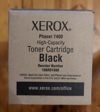 Toner Xerox Phaser 7400 czarny oryginalny. 