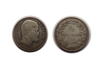 Dania, Fryderyk VII, 1/2 Rigsdaler 1854 VS