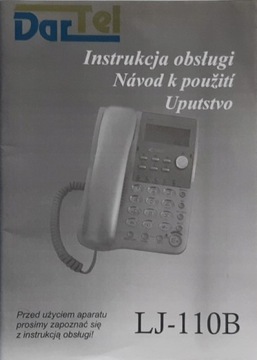 Instrukcja obsługi telefon stacjonarny LJ-110B