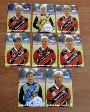 8 kart -Eintracht-z autografem-1978-1987