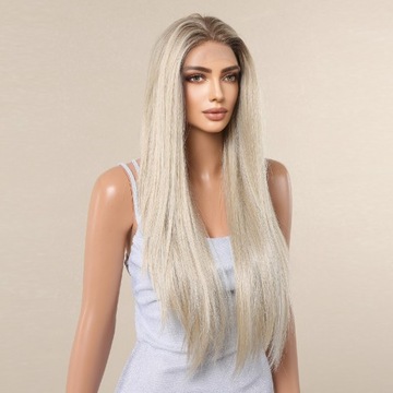 Peruka blond lace front 13x4 jak naturalne