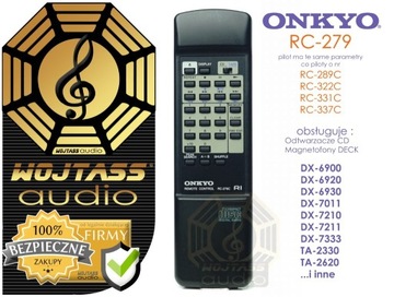 ORYGINALNY pilot ONKYO RC-279C do CD Deck DX- TA-