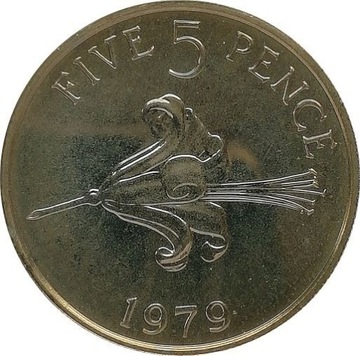 Guernsey 5 pence 1979, proof KM#29