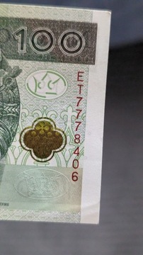 Banknot 100 PLN 777