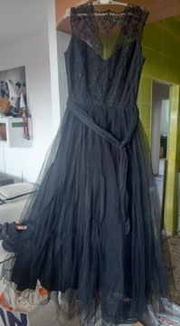 Sukienka tiulowa czarna Vera Mont