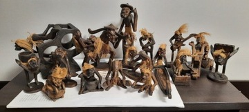 Figurki drewniane " rękodzieło