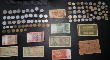 Monety Polskie i zagraniczne oraz banknoty 