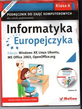 Informatyka Europejczyka SP kl.6 podręcznik