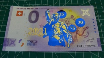 Banknot 0 Euro Freddie Mercury  2021-4 GOLD