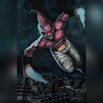 Obraz Majin Buu Dragon Ball Fanart Plakat