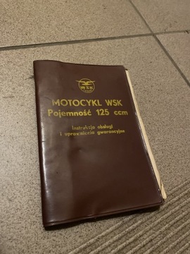 Motocykl WSK125 Instrukcja obsługi i uprawnienia