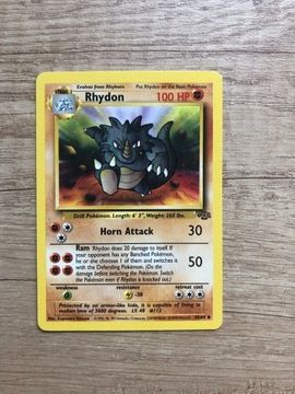 Karta Pokemon oryginalna Rhydon jungle 45/64