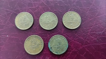 Grecja 1 drachma 1976, 1978, 1980, 1982, 1984