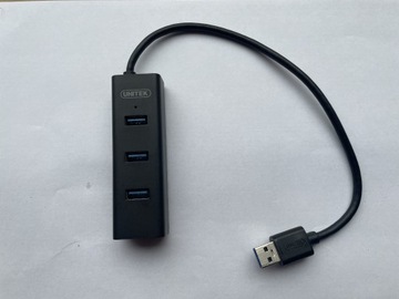 Rozdzielacz USB Unitek 4x USB czarny USB HUB