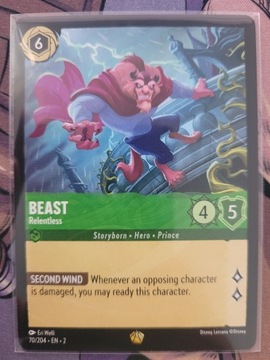 Disney Lorcana: Beast,  Relentless #70 ROF