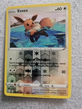 Eevee REVERSE HOLO 052/072 SHF / Karty Pokemon