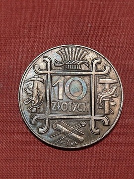 10 złotych 1934 stara moneta Polska wykopki monet
