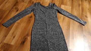 Sukienka srebrna H&M 