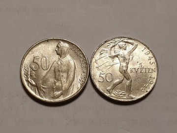 Czechosłowacja 2 x 50 koron 