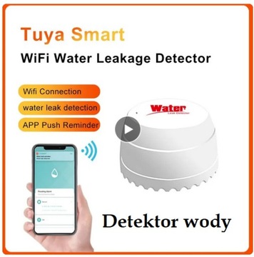 Czujnik zalania detektor wody WIFI TUYA SmartLife