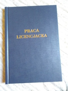 Oprawa granatowa licencjat