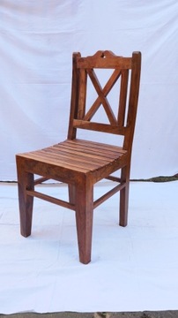 4 Krzesła kolonialne z palisandru indyjskiego