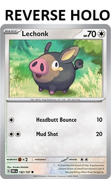 Karta Pokemon Lechonk (OBF 182) 182/197 R. Holo